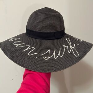 J. Crew Navy Floppy Sun Hat Sun. Surf. Sand.